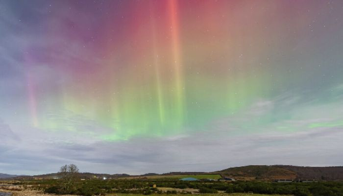 'Impossible' orange auroras spotted in UK after solar storm slams into Earth