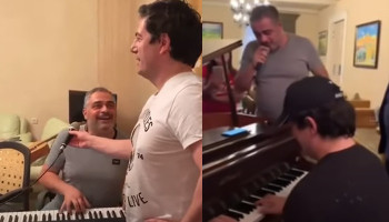 Երգում են Արա Մարտիրոսյանն ու Հայկոն․ արխիվային տեսանյութ
