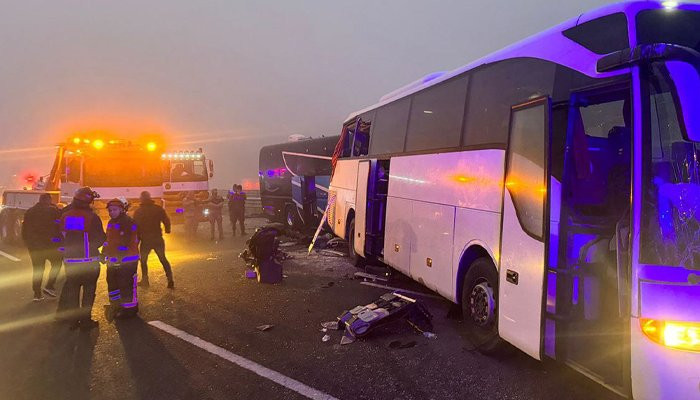Kuzey Marmara Otoyolu'nda zincirleme kaza: 11 ölü, 57 yaralı