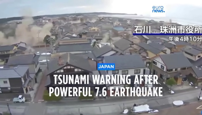 Japan issues tsunami warnings after strong earthquakes