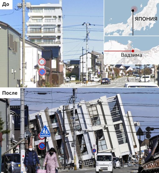 Aftermath of the earthquake in Japan