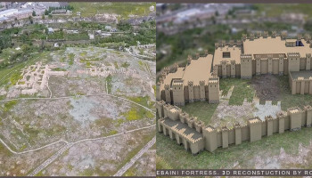Թեյշեբաինի ամրոցի կամ Կարմիր բլուրի 3D վերակազմությունը