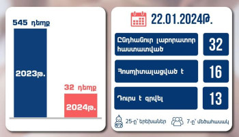 2024-ին Հայաստանում կարմրուկի 32 դեպք է գրանցվել