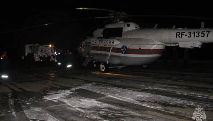 Вертолет Ми-8 разбился в Карелии