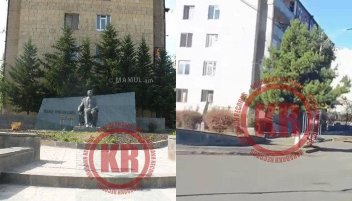Ադրբեջանցիները քանդել են Ալեք Մանուկյանի հուշարձանը