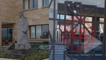 Ադրբեջանական վանդալիզմի հերթական թիրախ է դարձել Խաչատուր Աբովյանի արձանը