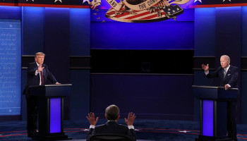 Donald Trump challenges Joe Biden to debate for US presidential election