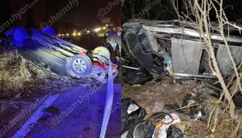 Երևան-Սևան մայրուղում վթարված մեքենային հարվածել է մեկ այլ մեքենա. կա 8 վիրավոր