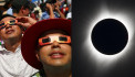 Total solar eclipse: North Americans celebrate with cheers, music and matrimony