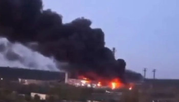 В результате ночного удара по Украине загорелась Трипольская ТЭС
