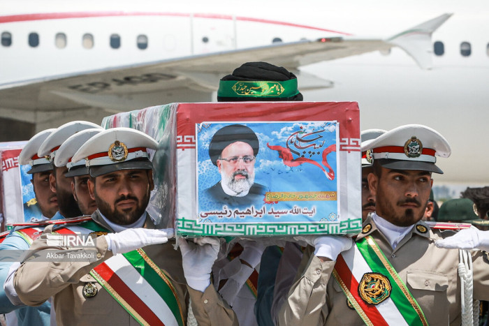 President Raeisi's body arrives at Mashhad for burial