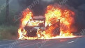 Դիլիջանի թունելի մոտ Porsche Cayenne է այրվում