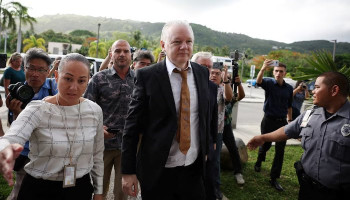 WikiLeaks founder Julian Assange walks free after pleading guilty to one charge of espionage in Saipan court
