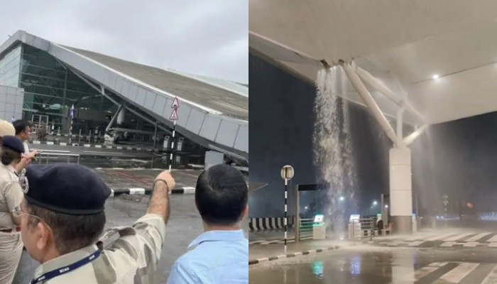 One dead after roof collapses at Delhi airport in heavy rains
