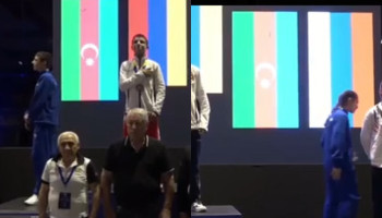 Ադրբեջանցիների ոչ սպորտային պահվածքը՝ հայ մարզիկների պարգևատրման արարողության ժամանակ