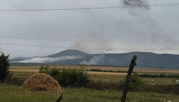 Военный самолет Су-25 во время учений потерпел крушение