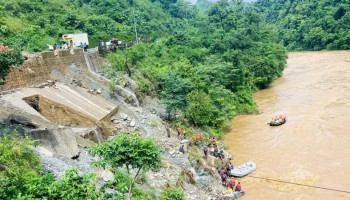 Dozens missing as landslide sweeps buses into river in Nepal