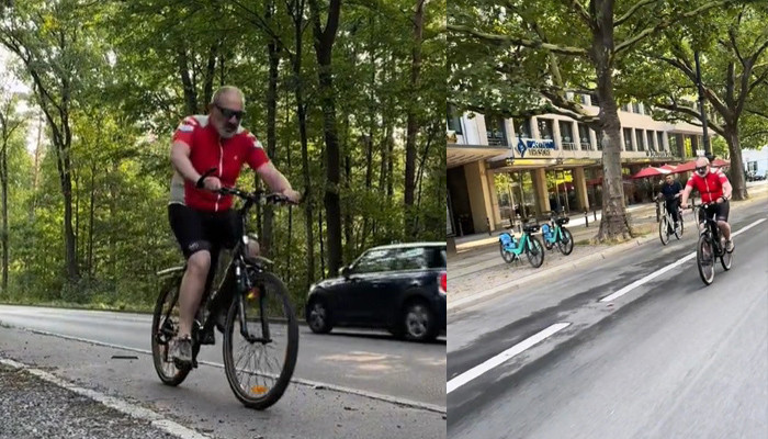 Փաշինյանն այս անգամ հեծանիվ է վարել Բեռլինում