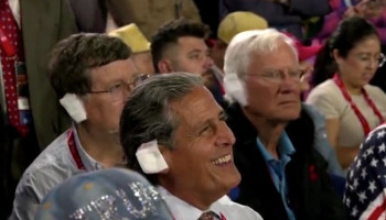 Trump supporters say ear bandages are 'sign of love'