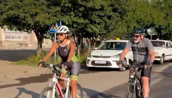 «Այսօր առաջին անգամ հեծանիվով 40 կմ անցանք»․ Աննա Հակոբյան