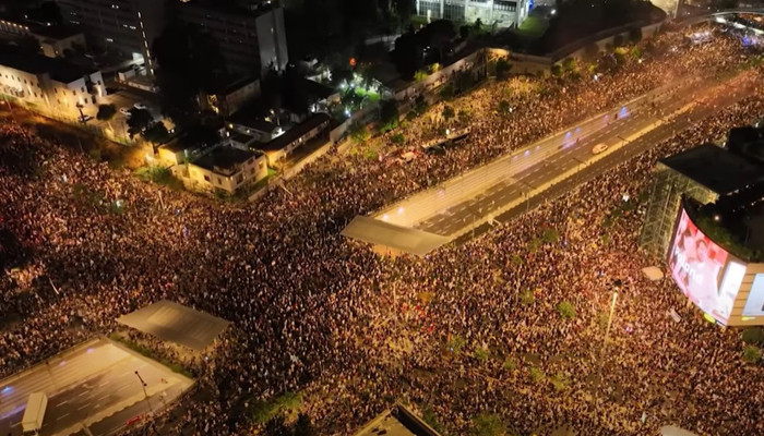 Protesters voice anger outside Israeli ambassador’s home over hostage deaths