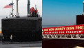 Navy launches USS New Jersey, first US submarine built for both genders