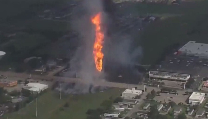 Texas pipeline explodes, catches fire in Houston suburb, forcing evacuations