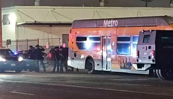 LAPD surrounds bus in Los Angeles amid reports of hijacking