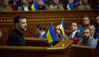 Zelensky presenting Ukraine's Victory Plan in Parliament