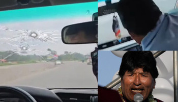 Evo Morales says his car was shot at in assassination attempt