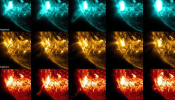 NASA Güneş'te bir patlamayı daha görüntüledi