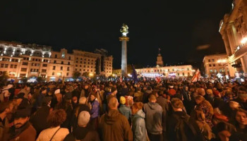 Оппозиция проводит митинг в центре Тбилиси