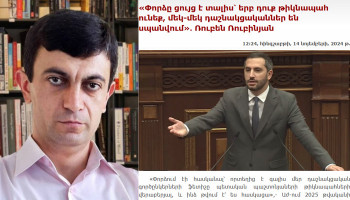 «Եթե գործեին բարոյականության նորմերը, Ռուբինյանի խոսքը կավարտվեր հետևյալ կերպ». Վահե Սարգսյան