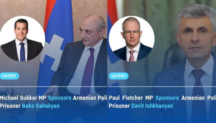 Ավստրալացի պատգամավորները դիմել են Ադրբեջանին՝ կոչ անելով անհապաղ ազատ արձակել Բակո Սահակյանին և Դավիթ Իշխանյանին