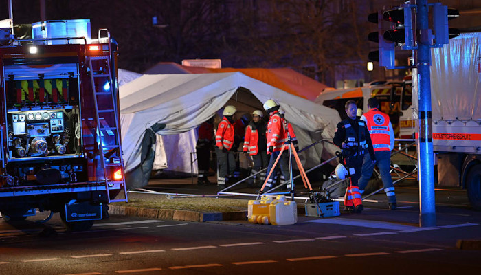 Driver arrested after steering car into people at Christmas market in Germany