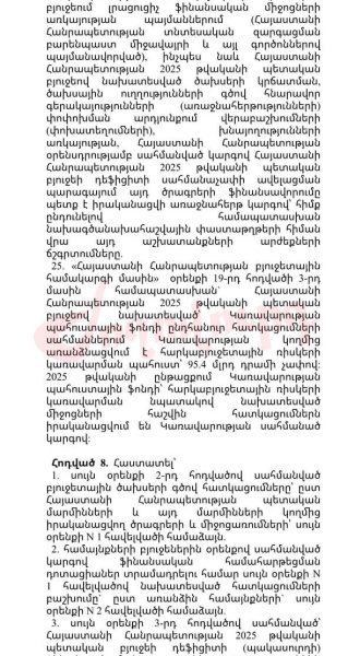 Ֆինանսների նախարարը ստում է. պահուստային ֆոնդում այդքան գումար չկա. «Ժողովուրդ»