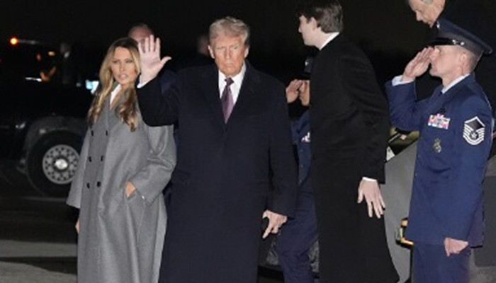 Trump arrives in Washington for inaugural celebrations